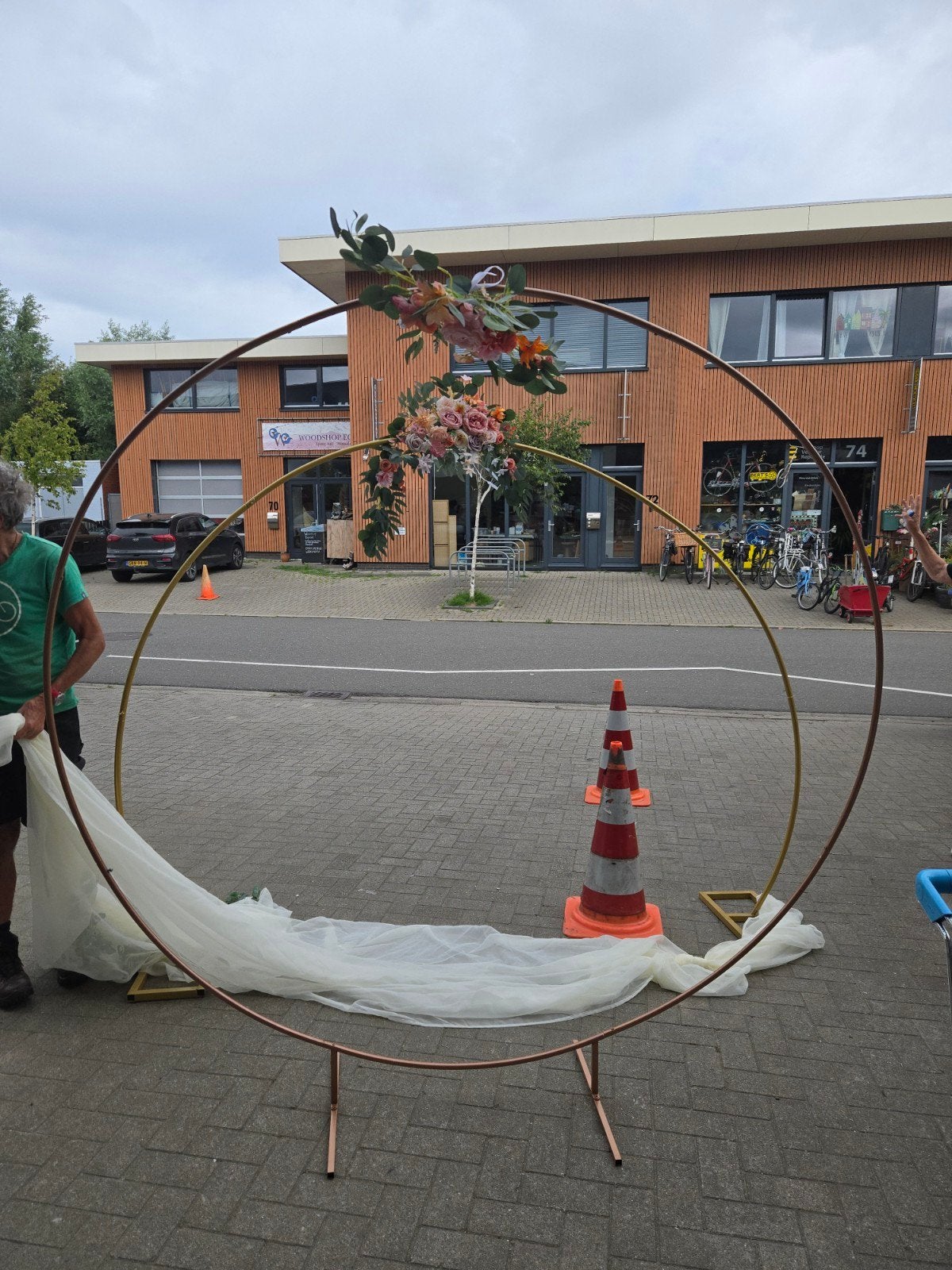 Huwelijksboog - Cirkel  en boog voor Bruiloft of feest, Versiering, Gebruikt, Onbekend, Ophalen of Verzenden
