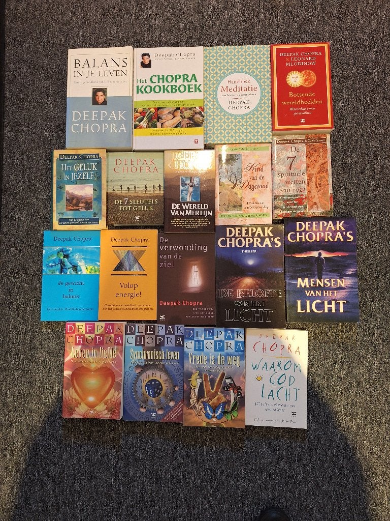 Deepak Chopra 22 boeken, Ophalen of Verzenden, Gelezen, Spiritualiteit algemeen, Overige typen