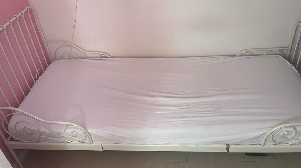 Ikea Minnen meegroeibed, 70 tot 85 cm, Zo goed als nieuw, 180 cm of meer, Ophalen