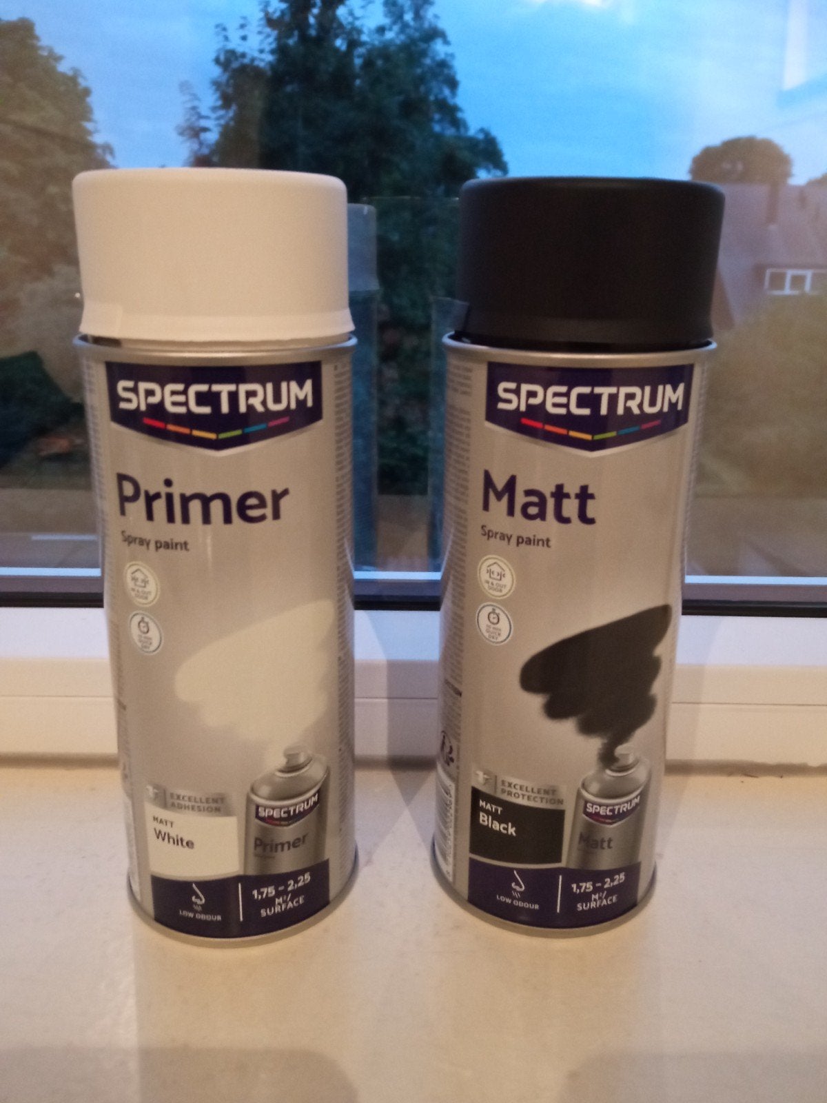 Spectrum Primer en Matt spuitverf - Wit en Zwart, Ophalen, Wit, Nieuw, Verf