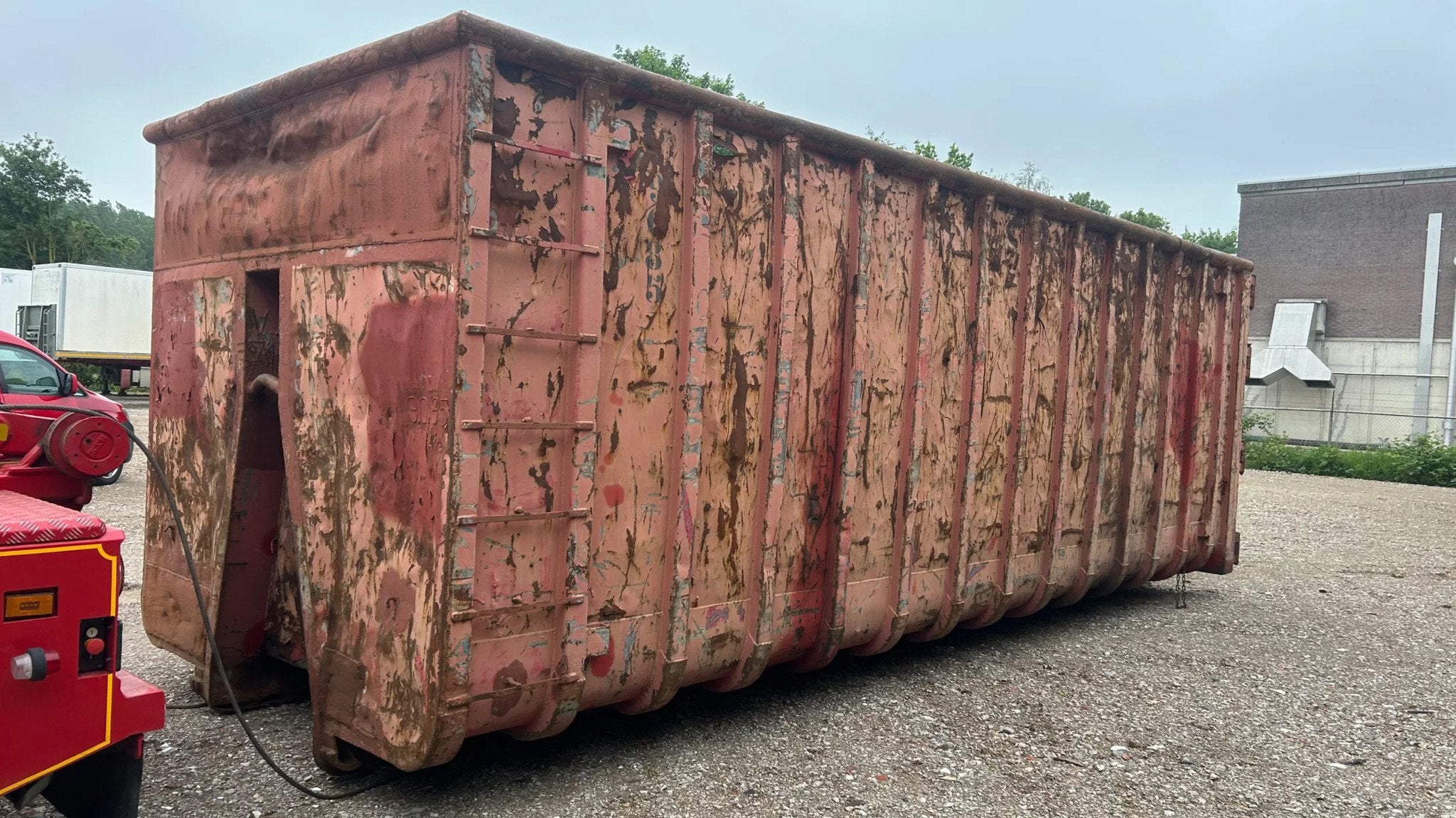Universal 4 x 40 kuub 40 m3 Container bak haaksysteem