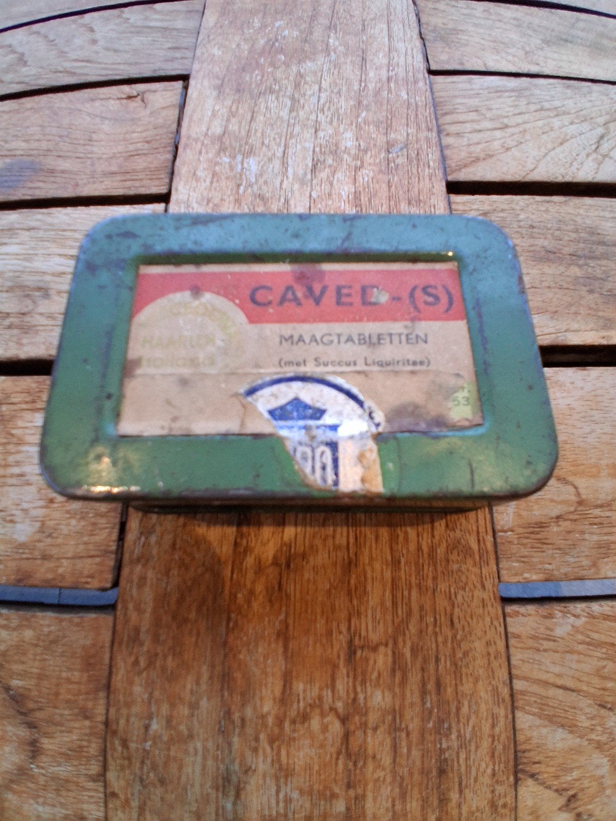 Te koop: vintage Caved-S Maagtabletten blikje, Ophalen of Verzenden, Gebruikt, Overige