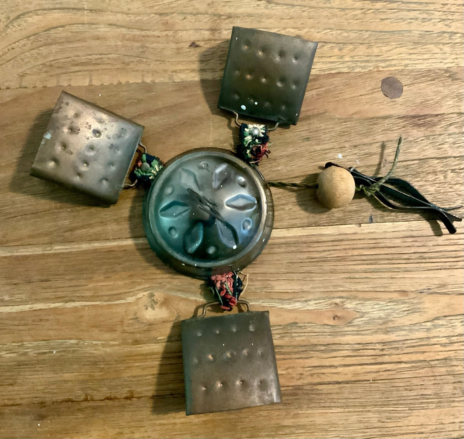 Vintage Koperen Deurhanger met Rustieke Klank, Ophalen of Verzenden
