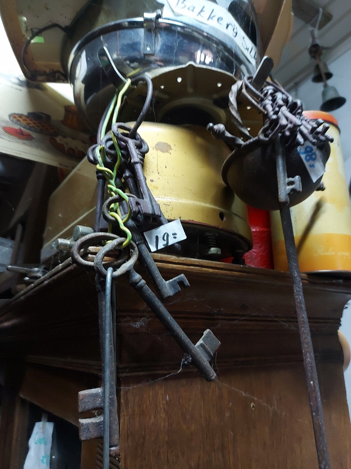 antieke sleutels van 10-20 cm cipier, Antiek en Kunst, Ophalen of Verzenden