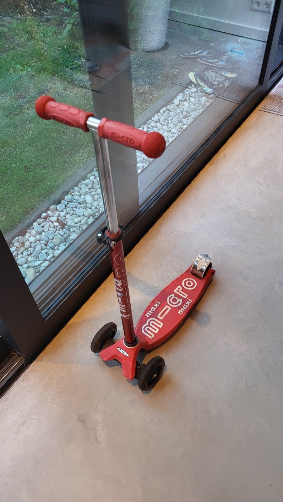 Rood Micro maxi step deluxe met LED, Fietsen en Brommers, Steps, Ophalen, Gebruikt, Gewone step, Micro