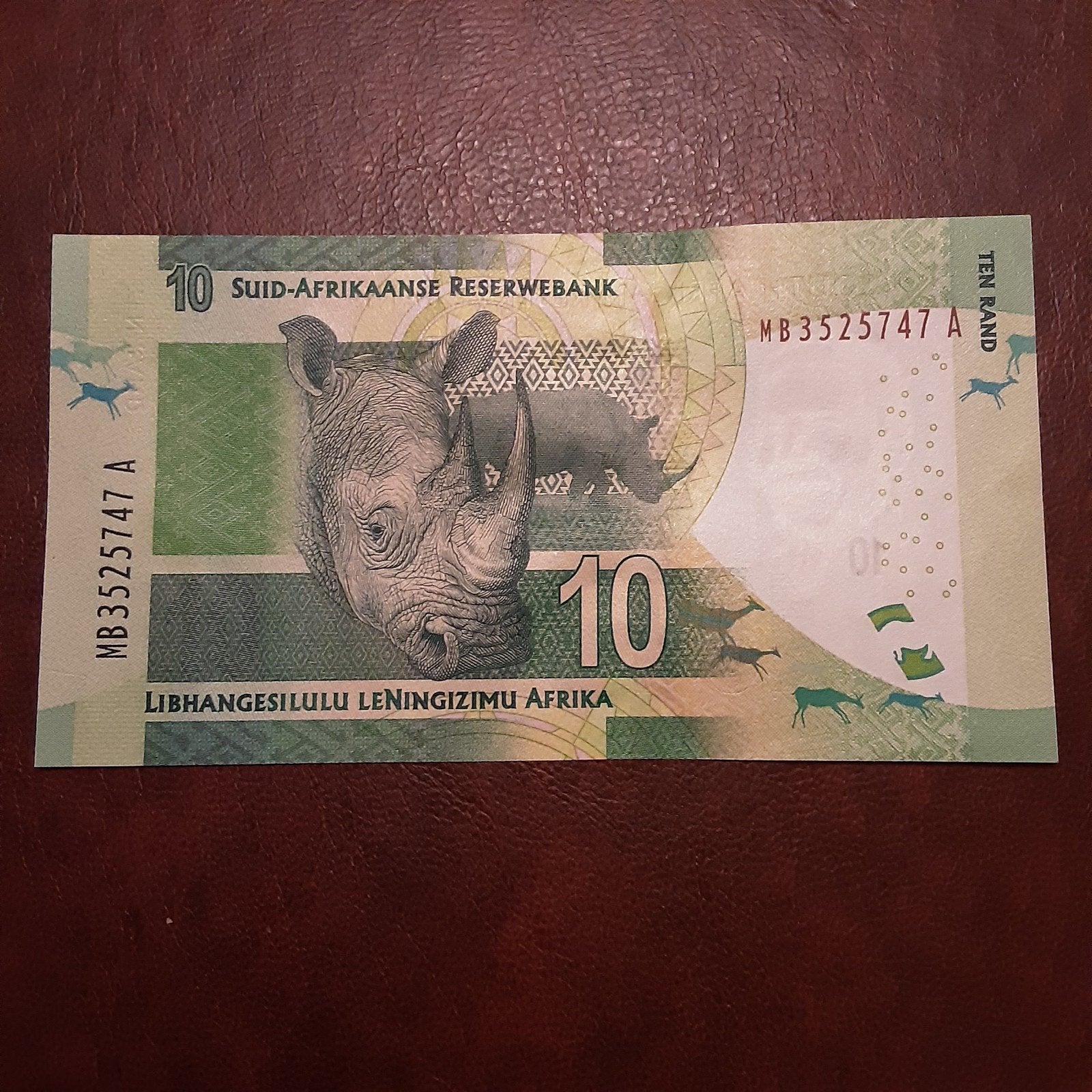10 Rand Zuid-Afrika Uncirculated, Ophalen of Verzenden, Zuid-Afrika
