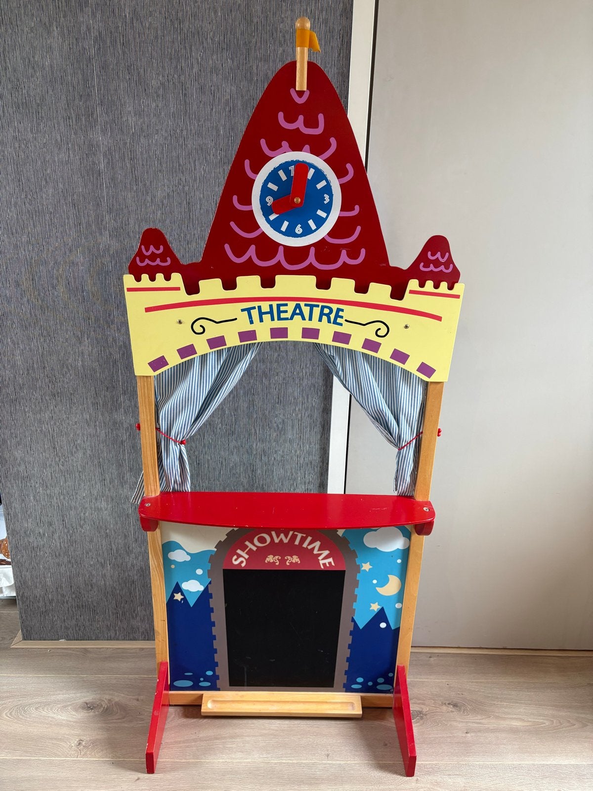 Houten poppenkast met 20+ handpoppen, Kinderen en Baby's, Speelgoed | Overig, Ophalen, Gebruikt, Jongen of Meisje