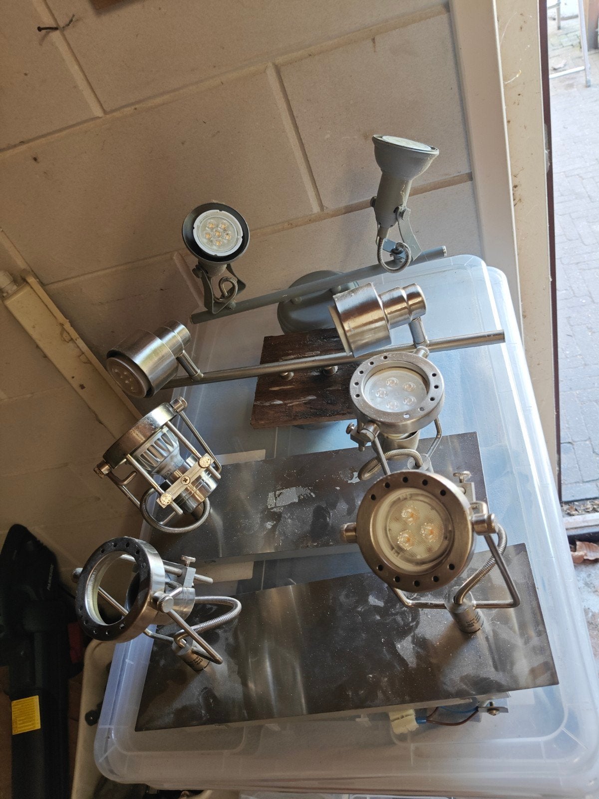 Diverse LED spots/lampen 4 stuks, Ophalen of Verzenden, Gebruikt, Industrieel, Modern