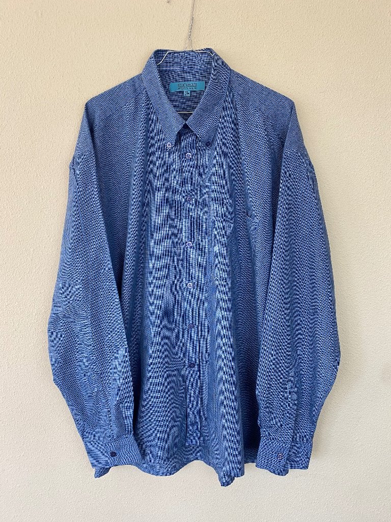 overhemd blauw XL, Ophalen, Gedragen, Blauw, Halswijdte 43/44 (XL)
