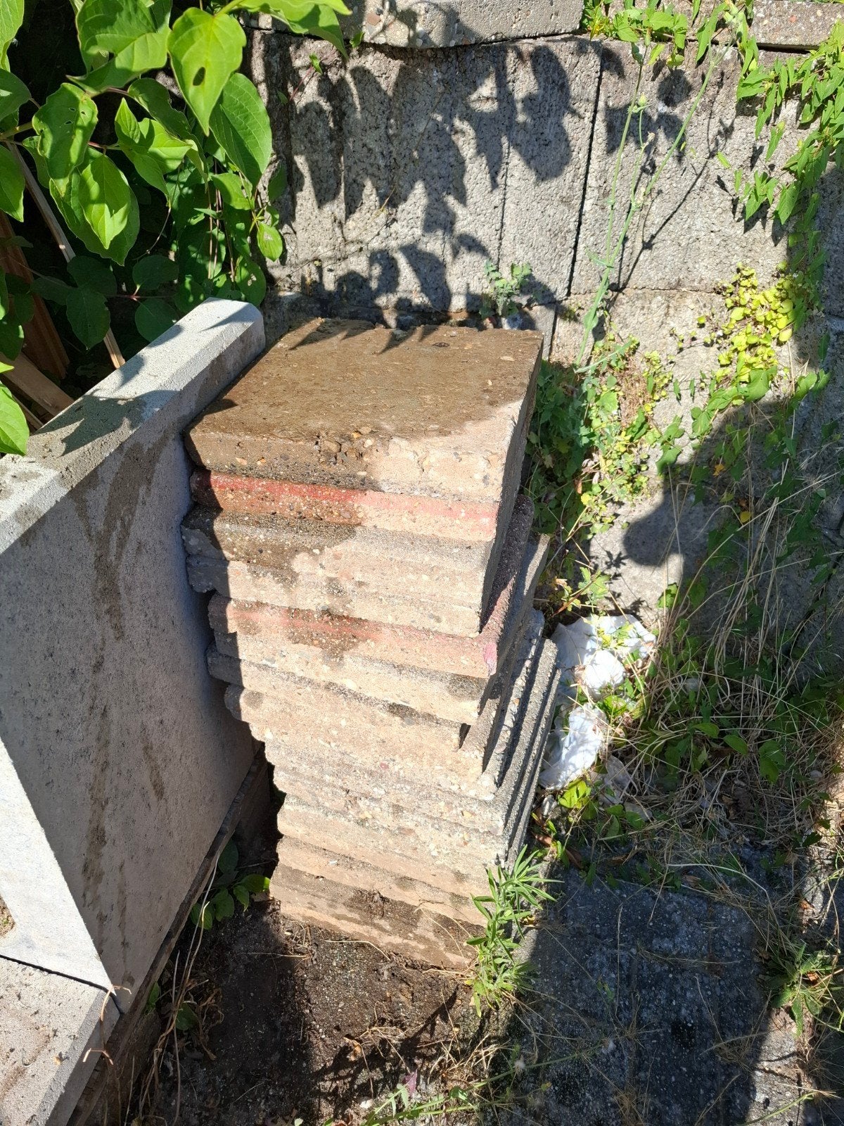 Gebruikte Terrastegels - Beton (ca. 10 m²), Tuin en Terras, Ophalen, Gebruikt, 10 m² of meer, Beton