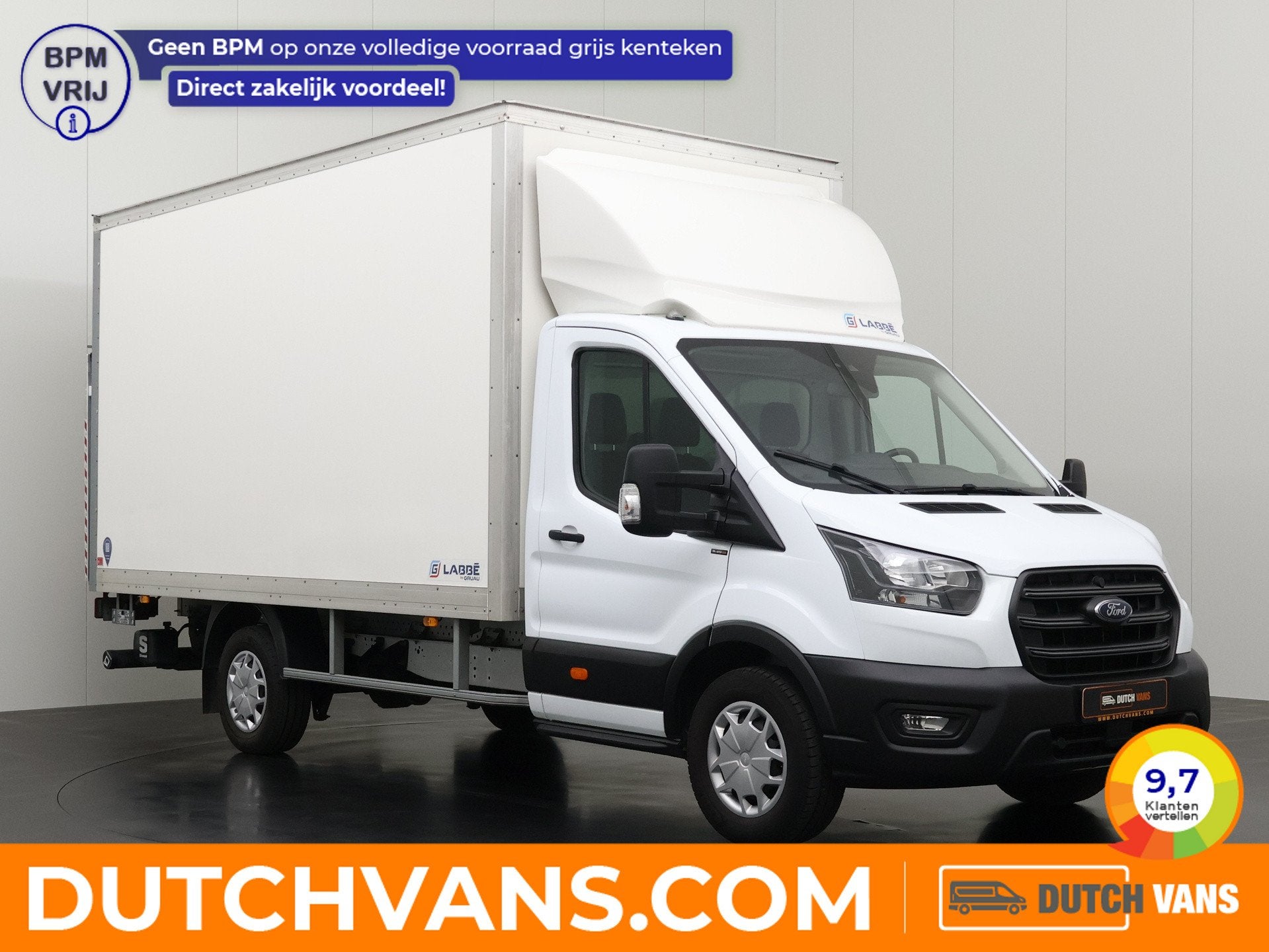 Ford Transit 2.0TDCi 130PK Bakwagen+Laadklep | Dakpoiler | A, Dealer onderhouden, Gebruikt, Euro 6, Ford
