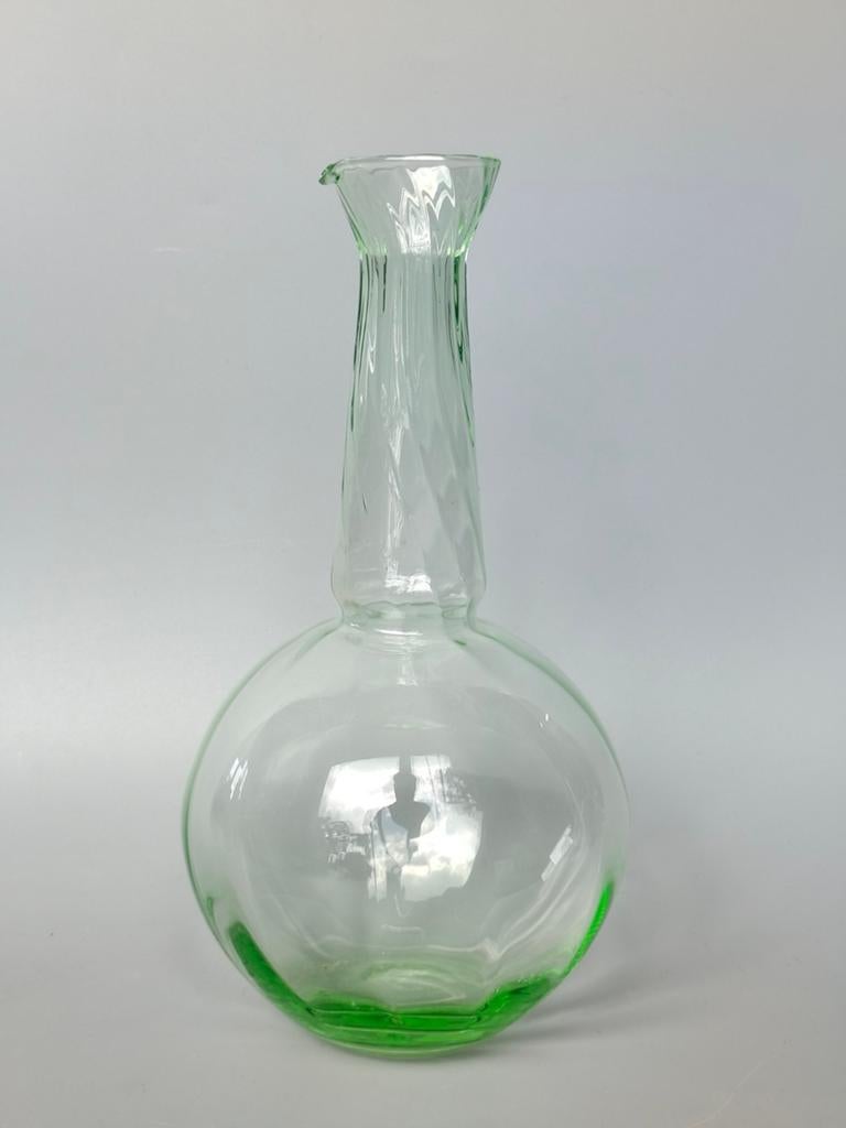 Boris Sipek design glas karaf Anna groen Annagroen, Antiek en Kunst, Antiek | Glas en Kristal, Verzenden