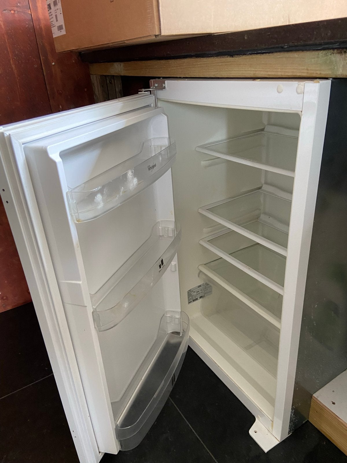Inbouwkoelkast  A+ whirlpool, Witgoed en Apparatuur, Ophalen, 150 tot 200 liter, Minder dan 85 cm, Zonder vriesvak