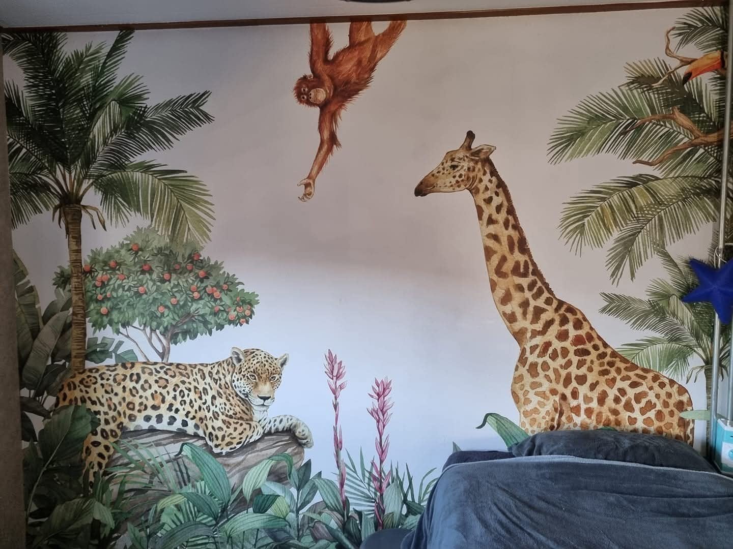 jungle behang, Ophalen