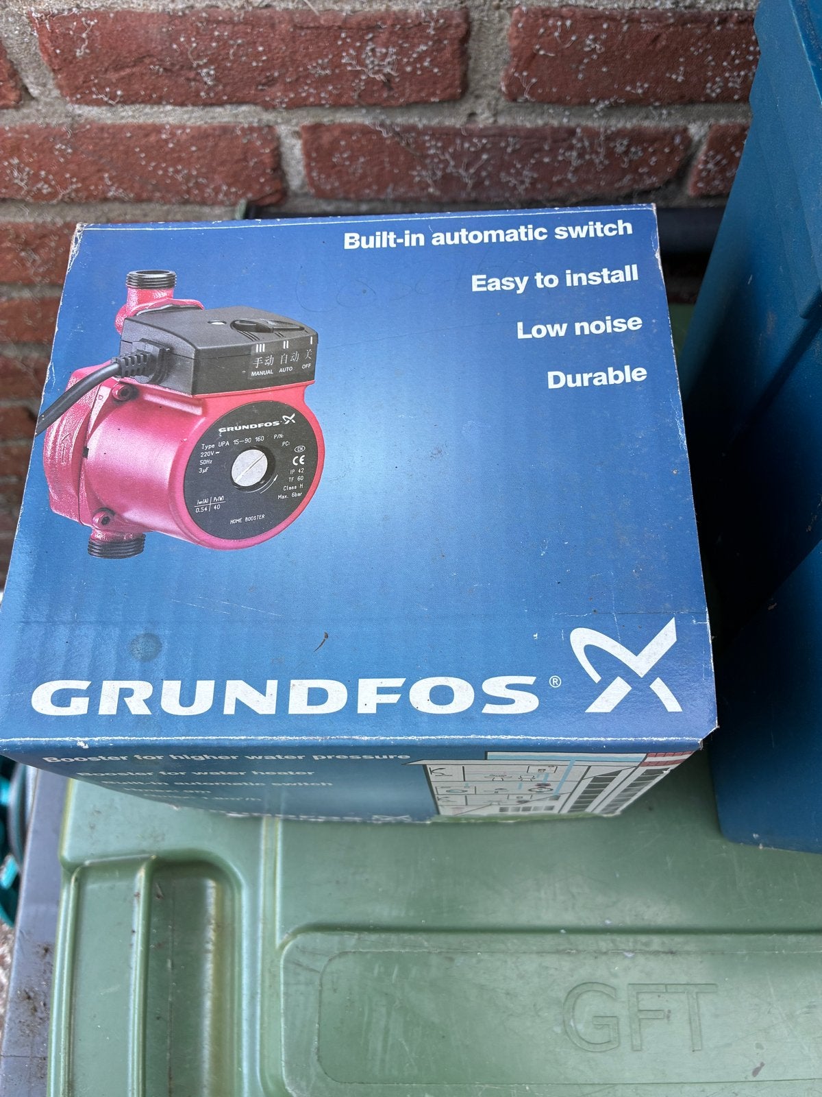 Grundfos UPA 15-90 160 Home Booster - Nieuw in doos, Ophalen, Nieuw, Elektrisch, Hydrofoorpomp