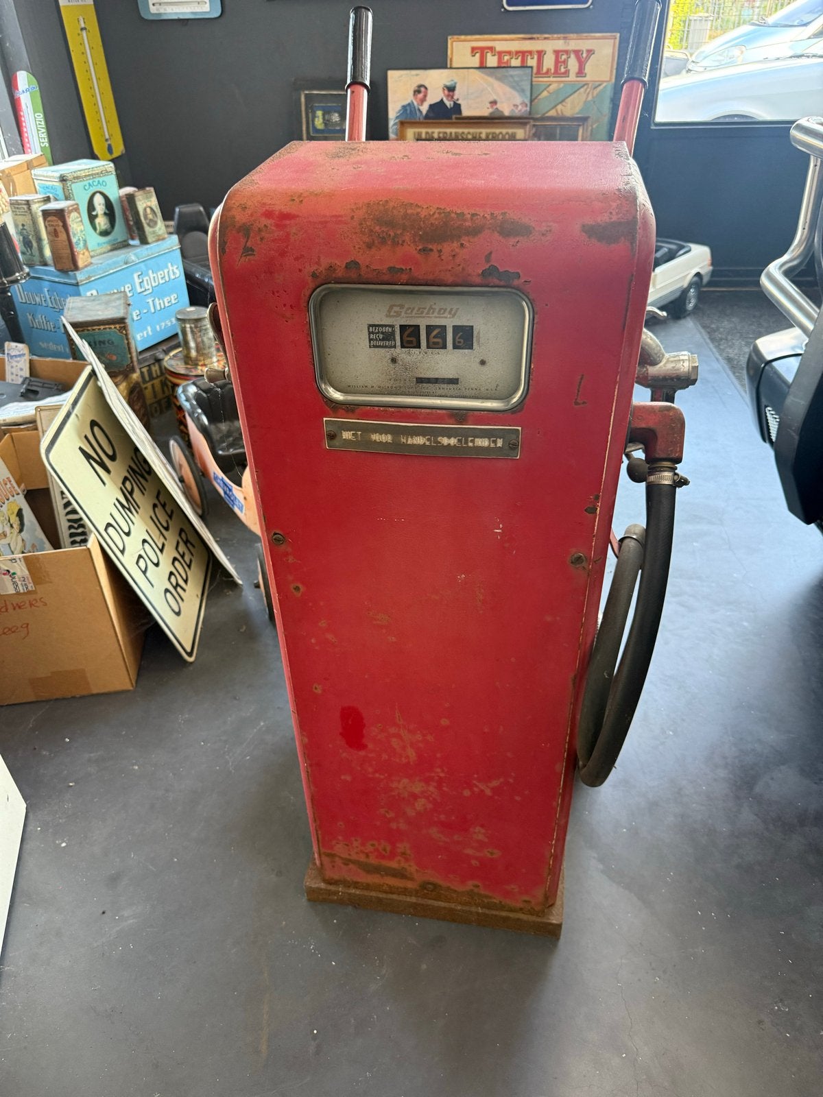 Vintage Benzine Pomp - Gasboy - Decoratie, Ophalen