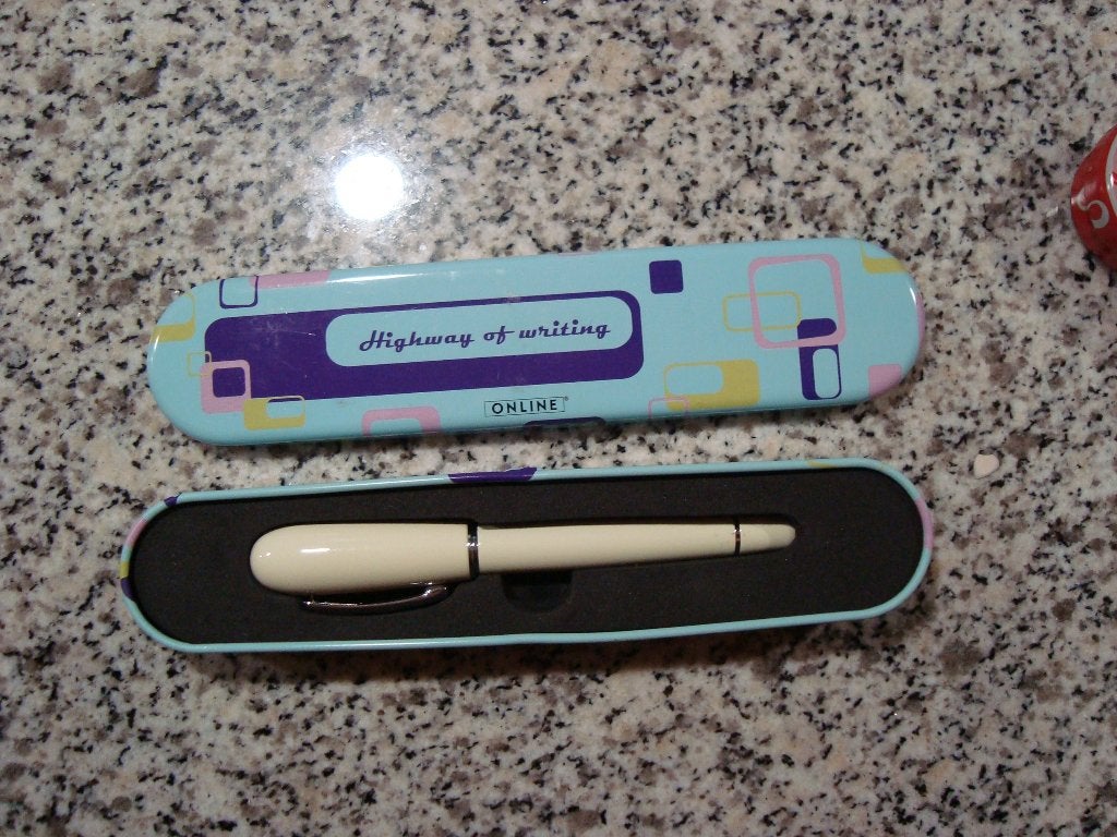 Witte balpen in doos nieuw, Diversen, Ophalen of Verzenden, Nieuw