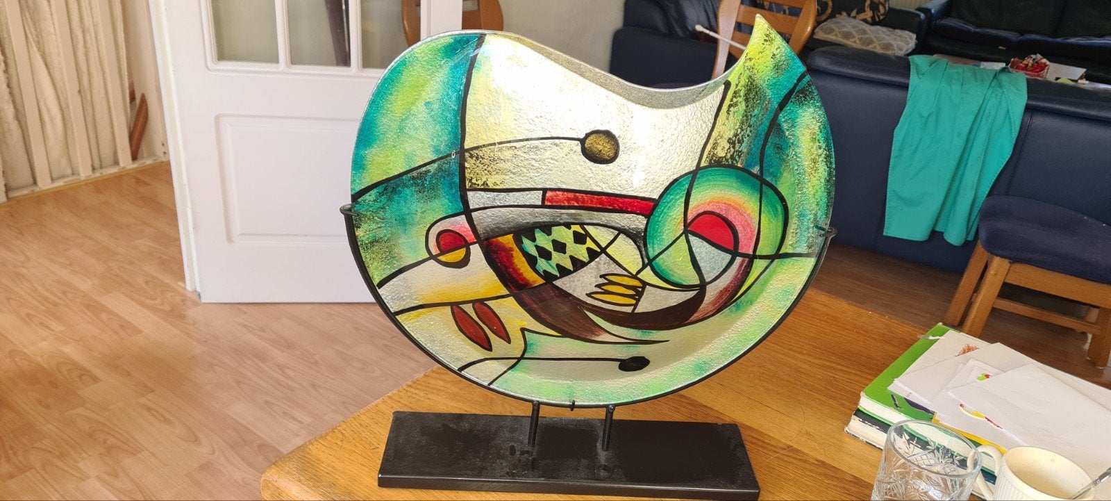 kunst/vaas, Meerkleurig, Handgemaakt, Overige typen, Ophalen