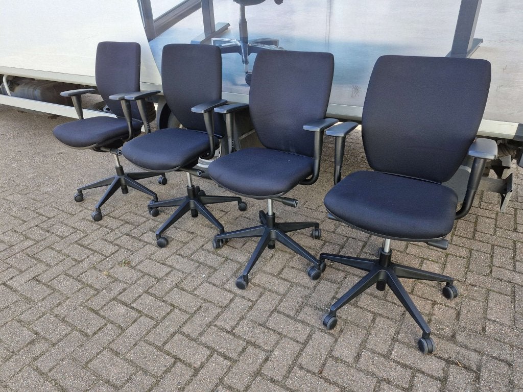 Bureaustoel Daily office Zürich A320 ( ruime voorraad) zwart, VST, Zwart, Ophalen of Verzenden, Zo goed als nieuw