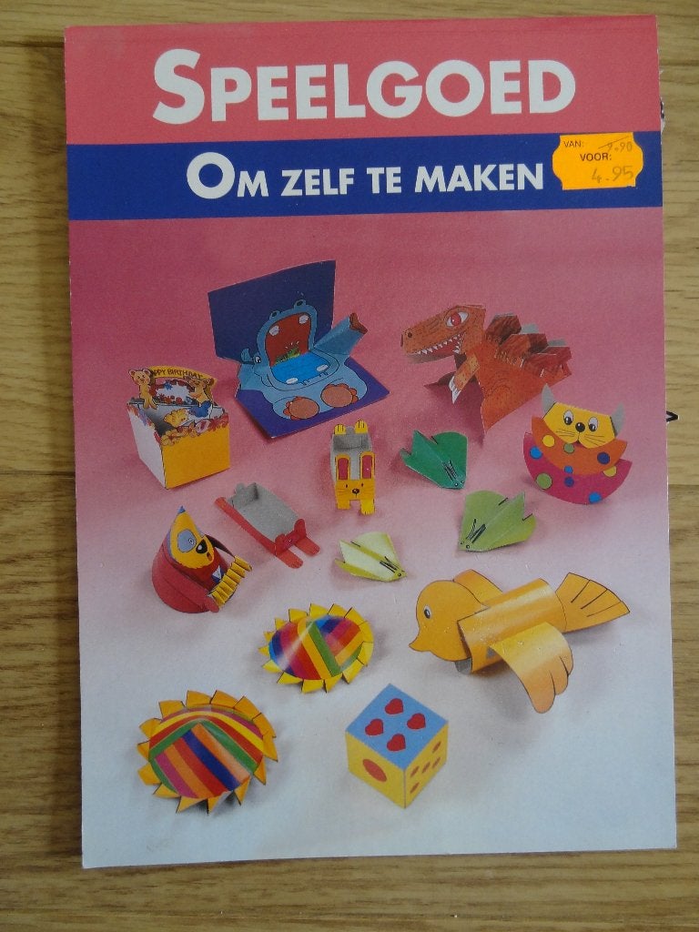 Speelgoed Om Zelf Te Maken, Gebruikt, Meerkleurig, Ophalen of Verzenden, Papier of Karton