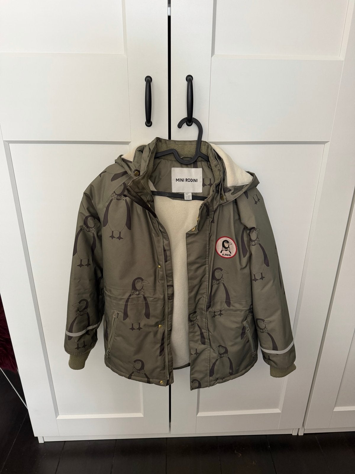 Mini Rodini winterjas parka maat 140/146, Ophalen of Verzenden, Zo goed als nieuw, Jongen of Meisje, Jas