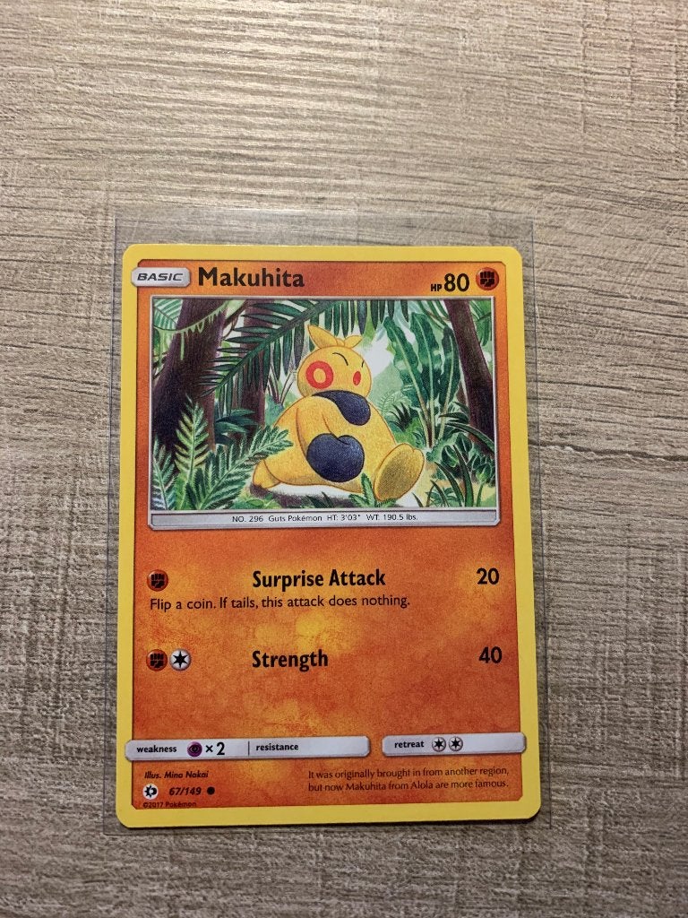Makuhita 067/149 Sun and Moon - Pokémon Kaart, Ophalen of Verzenden, Nieuw, Losse kaart