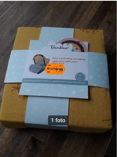 Bambino zonnekaphoes autostoel (nog nieuw!), Overige merken, Overige methoden, Nieuw, Ophalen of Verzenden