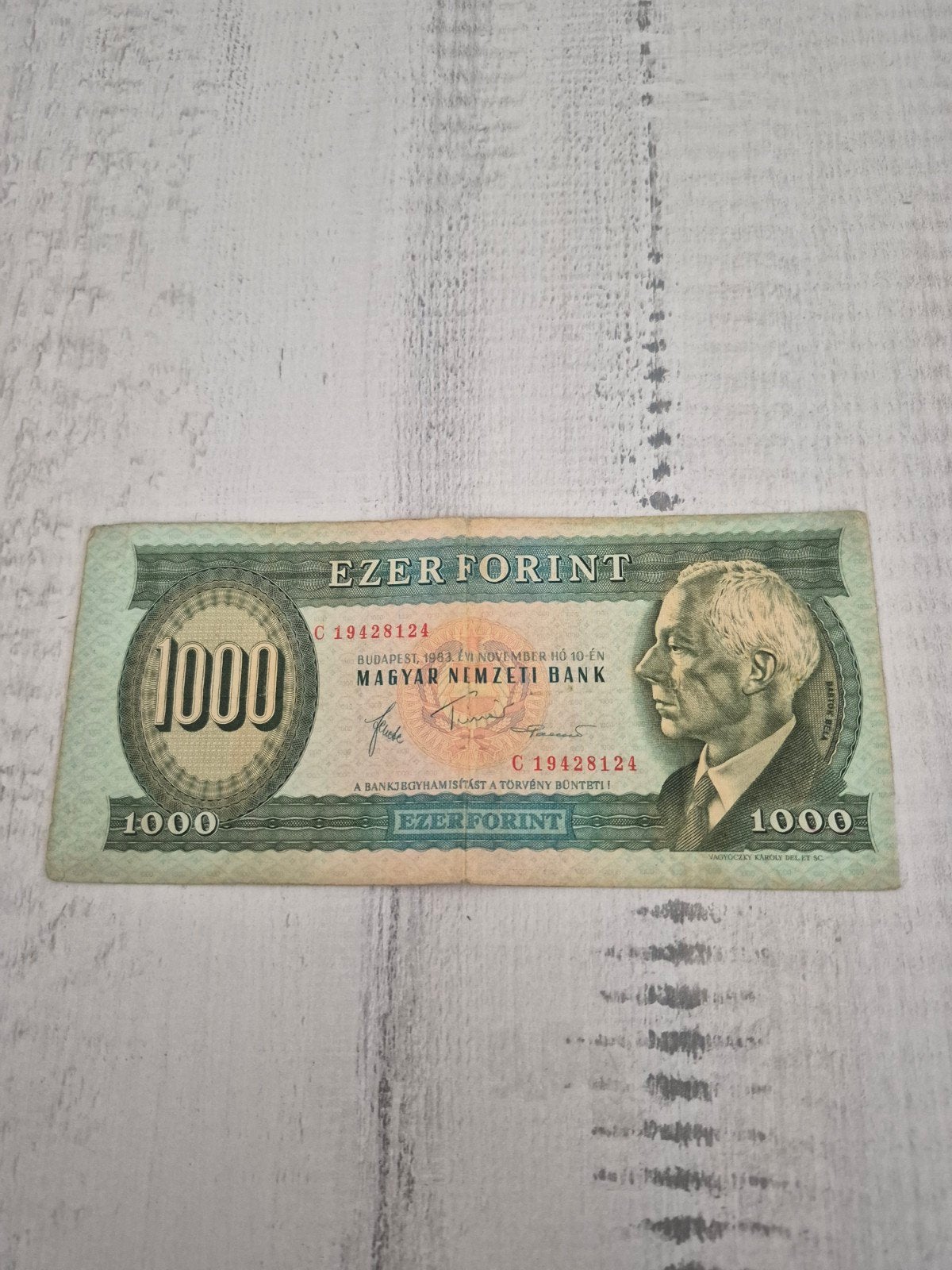 Hongaarse 1000 Forint bankbiljet (1983), Ophalen of Verzenden