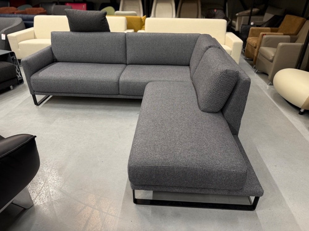 Nieuw Rolf Benz Cara Hoekbank Panama stof design Bank, Service@rolf-benz.com, Nieuw, Ophalen of Verzenden, Rolf Benz