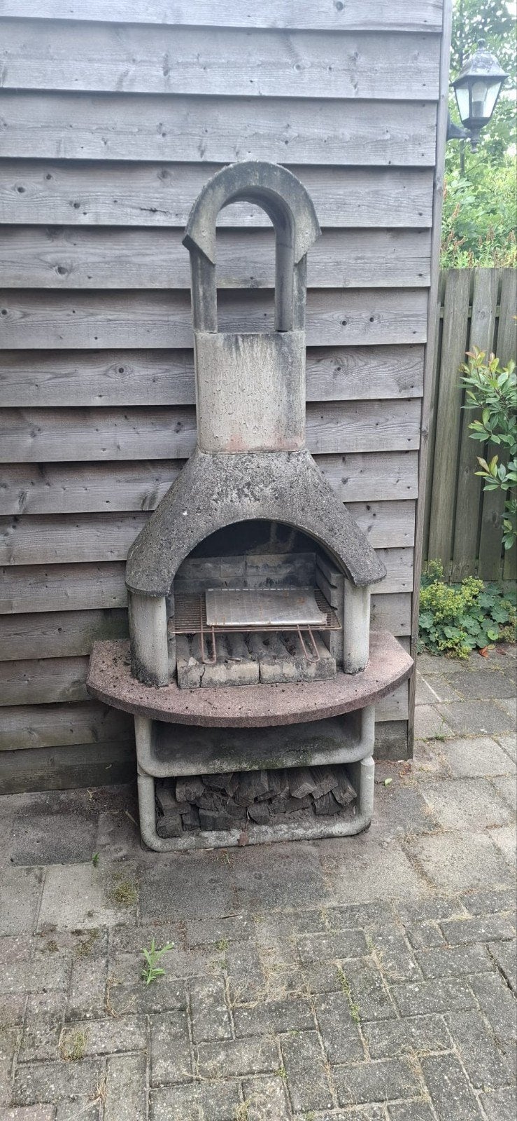 Stenen barbecue, Ophalen, Gebruikt