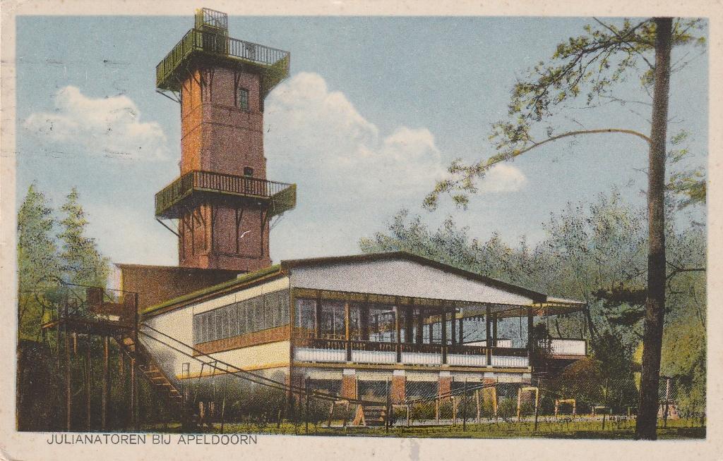 apeldoorn- julianatoren, Verzamelen, Ophalen of Verzenden, 1940 tot 1960, Gelderland