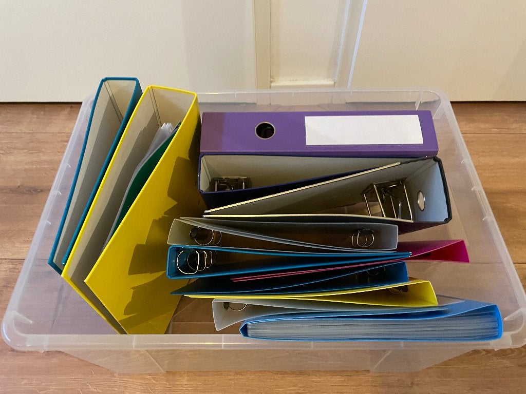 Mappen - gratis, Diversen, Schrijfwaren, Ophalen, Gebruikt
