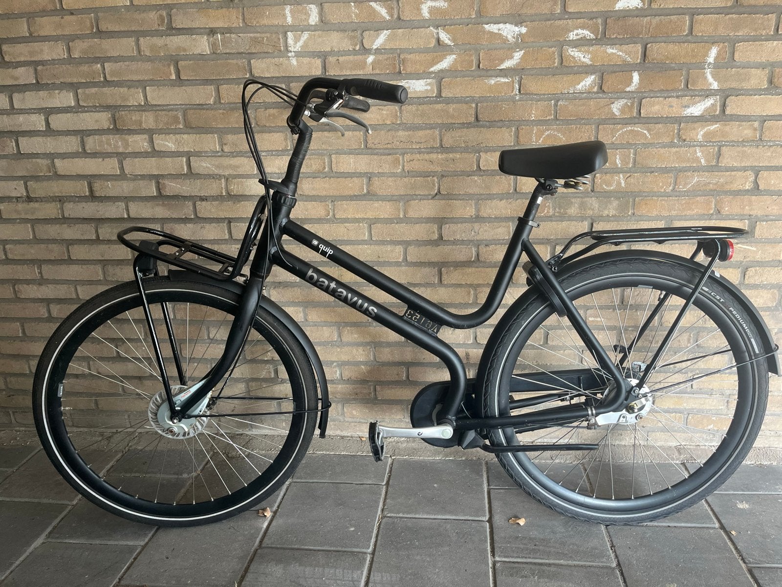 Batavus transportfiets - Zwart - 3 versnellingen, Gebruikt, Versnellingen, Batavus, Ophalen of Verzenden