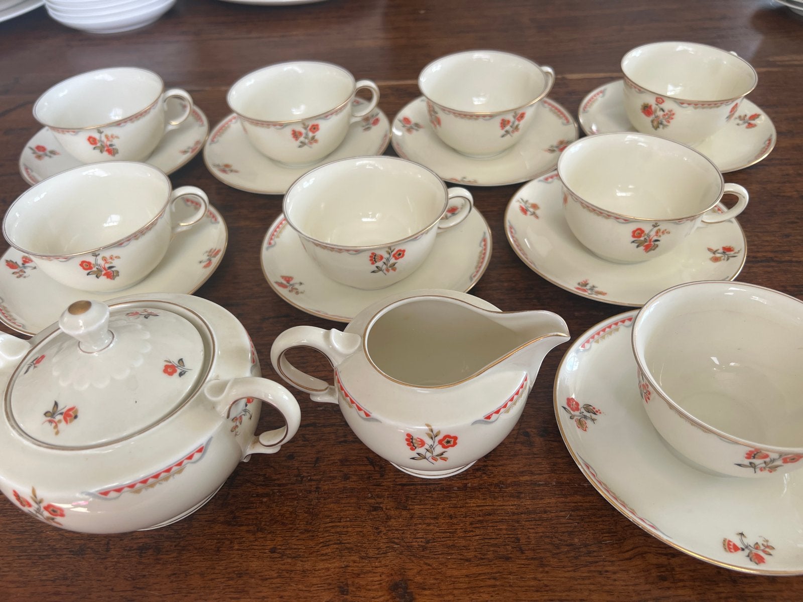 Vintage Bohemia Royal Ivory Servies - 8 Kopjes & Meer, Ophalen