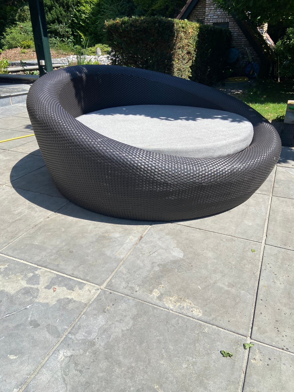 MBM Rondell Fino Daybed antraciet incl. ligkussen, Ophalen, Zo goed als nieuw, Teakhout
