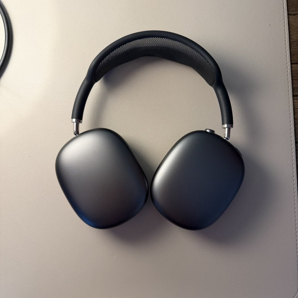 Apple AirPods Max Spacegrijs (Lightning) met 2 cases, Audio, Tv en Foto, Koptelefoons, Ophalen, Draadloos, Zo goed als nieuw, Grijs