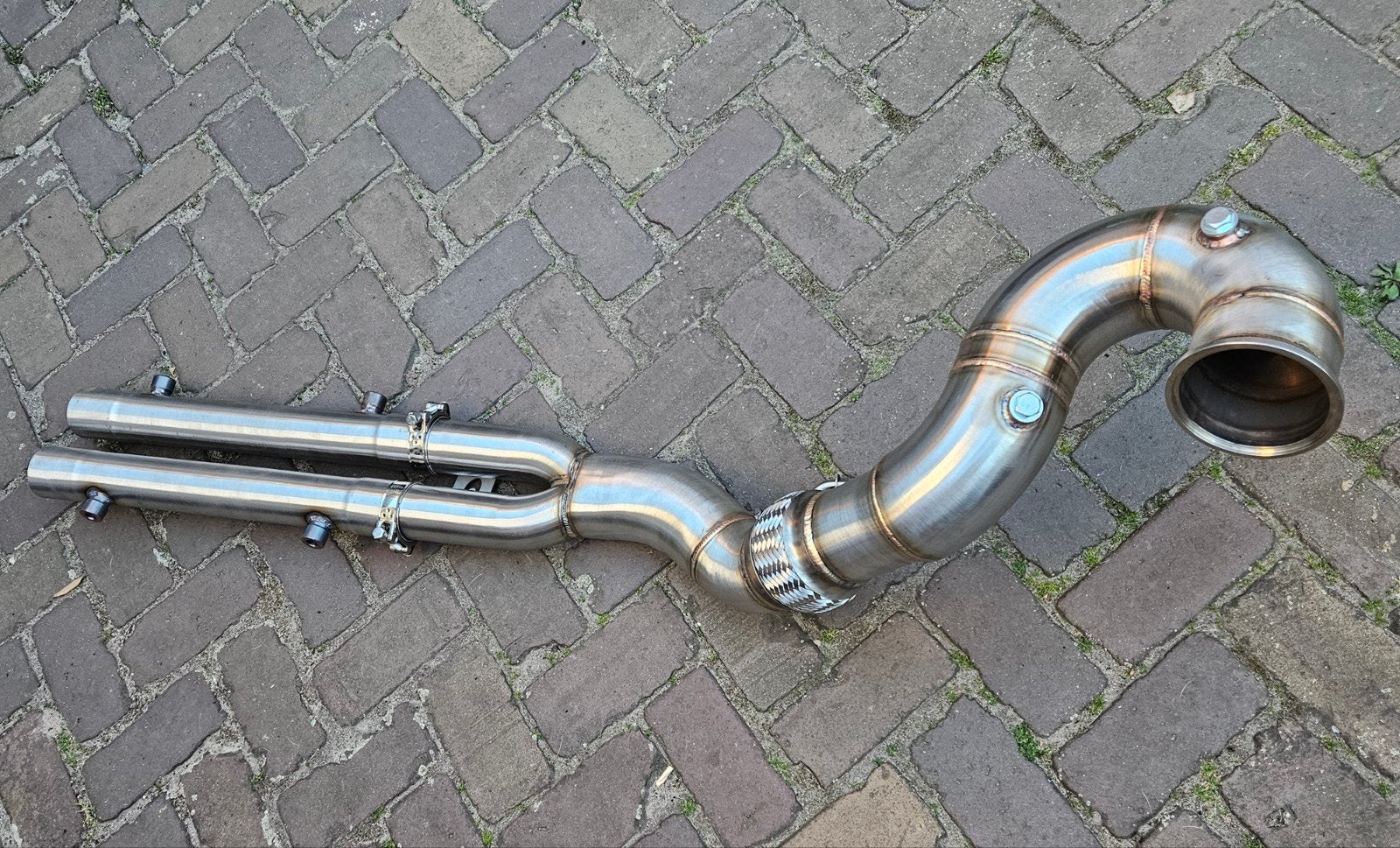 Uitlaat rvs 4" downpipe non opf / opf AUDI RS3 8V / 8Y ZIE, Ophalen of Verzenden, PERFORMANCE-EXHAUST.NL, INFO@PERFORMANCE-EXHAUST.NL