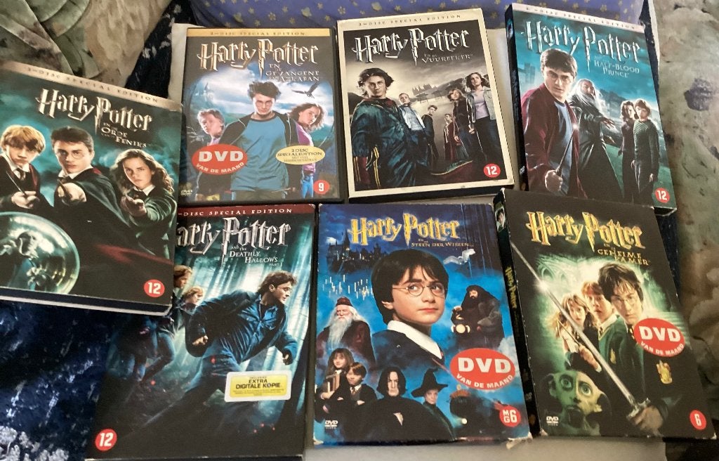 7 Harry Potter films, Vanaf 12 jaar, Ophalen of Verzenden, Zo goed als nieuw, Film