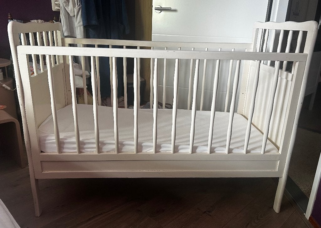 ledikantje Wit, Kinderen en Baby's, Ophalen, Gebruikt, Minder dan 140 cm, Minder dan 70 cm