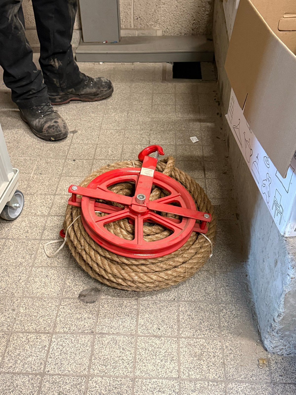Verhuiswiel - 250 kg werklast, Ophalen, Gebruikt, Handmatig