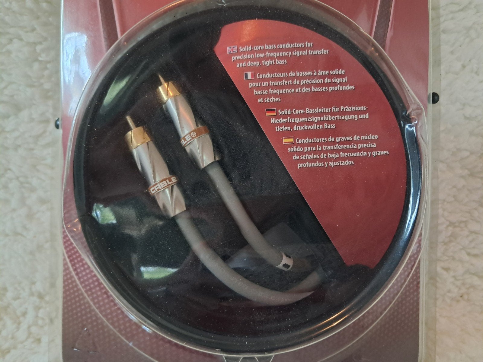 Monster Cable Subwoofer 450SW - 4m High Performance Kabel, Ophalen of Verzenden, Nieuw, 2 tot 5 meter, Overige kabels