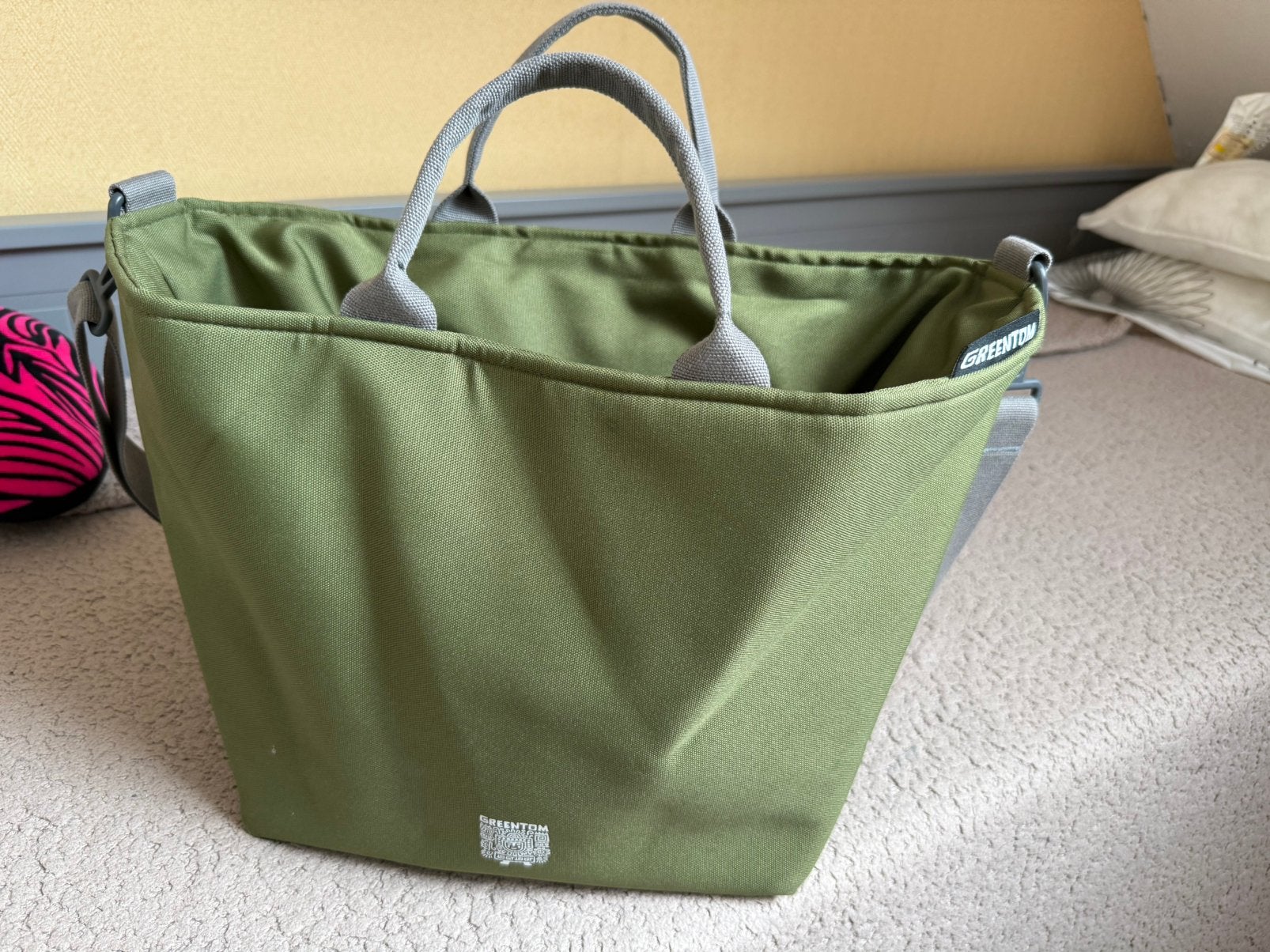 Originele Greentom shopping bag / tas olijfgroen, Kinderen en Baby's, Ophalen, Zo goed als nieuw