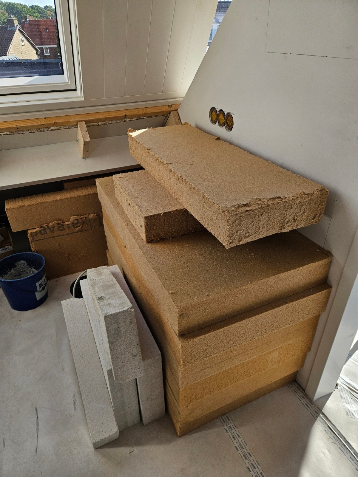 Restpartij Pavatex isolatie (120mm dik; 110x60cm), Ophalen, Overige materialen, Dakisolatie, 12 cm of meer