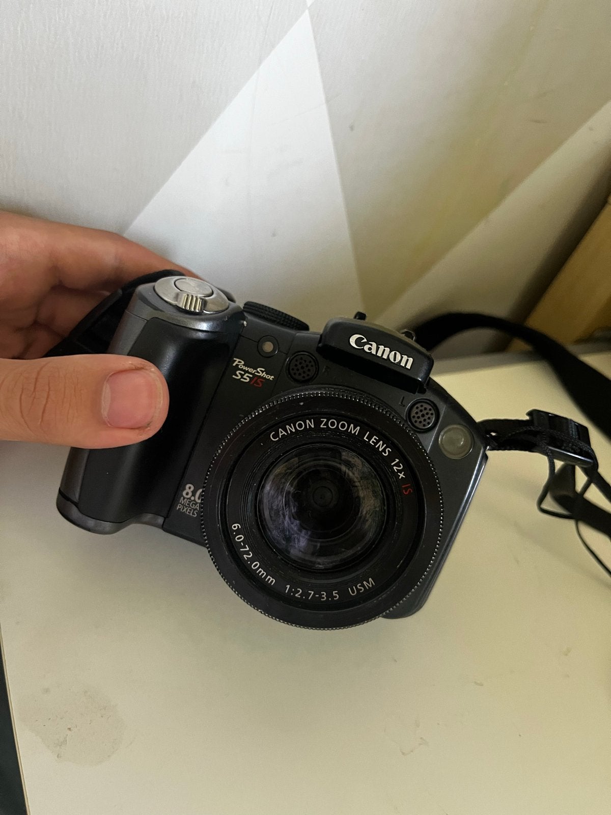 Canon PowerShot S5 IS Bridgecamera - 8.0 Megapixels, Audio, Tv en Foto, Fotocamera's Digitaal, Ophalen, Canon, Beeldstabilisatie