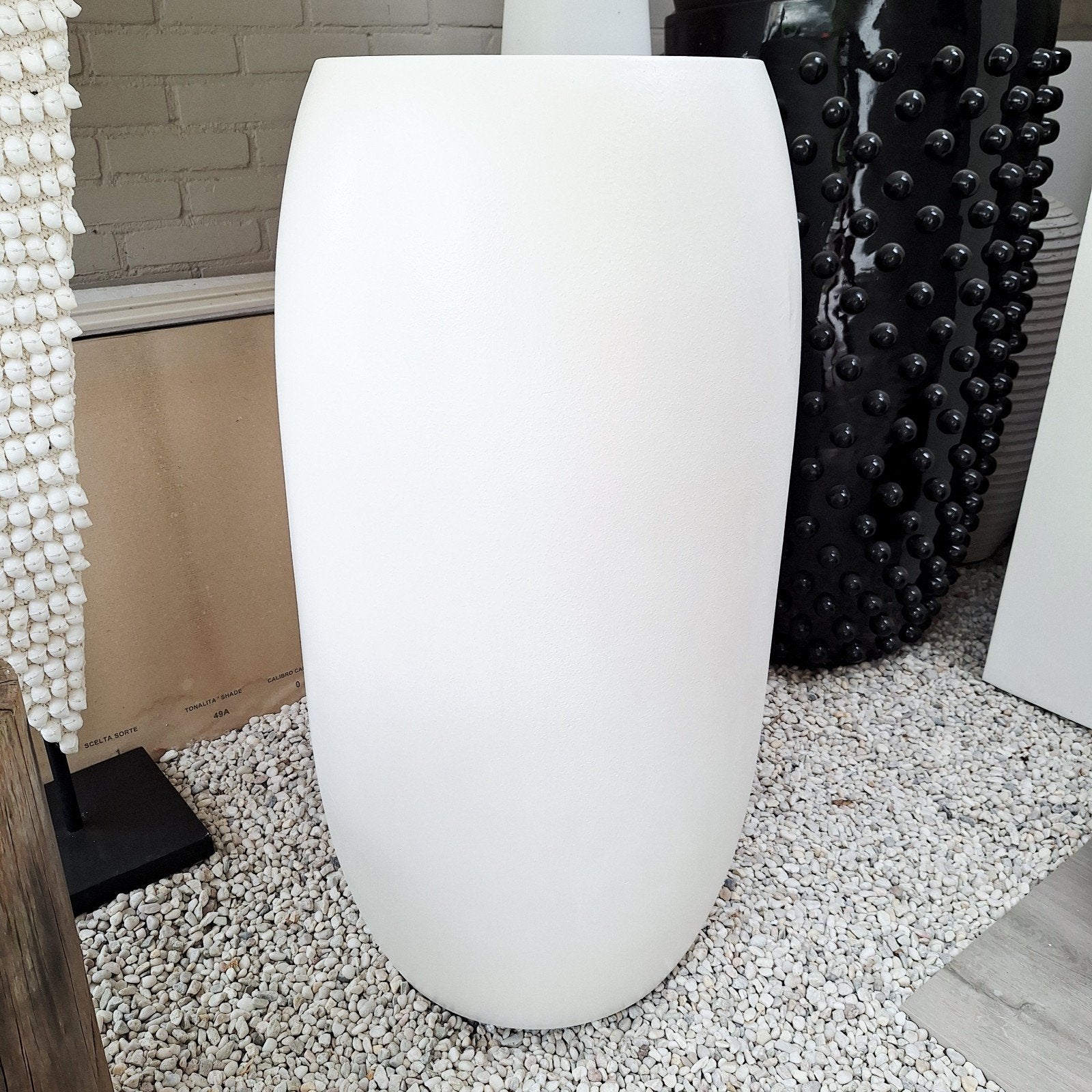 🥰Gave grote bloempot polyester creme kleurig  97 cm, Tuin en Terras, Bloempotten, Ophalen, Kunststof, 40 cm of meer, X