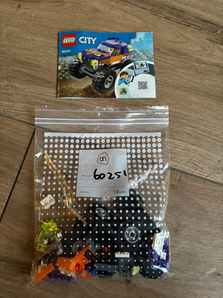 LEGO City 60251 Monster Truck, Ophalen of Verzenden, Zo goed als nieuw, Complete set, Lego