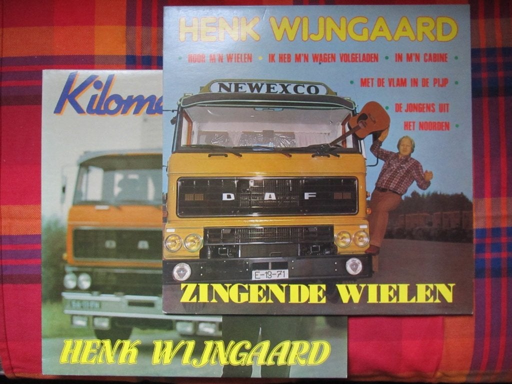 LP Henk Wijngaard - Kilometervreters + Zingende Wielen, Ophalen, LP, Gebruikt, Overige genres