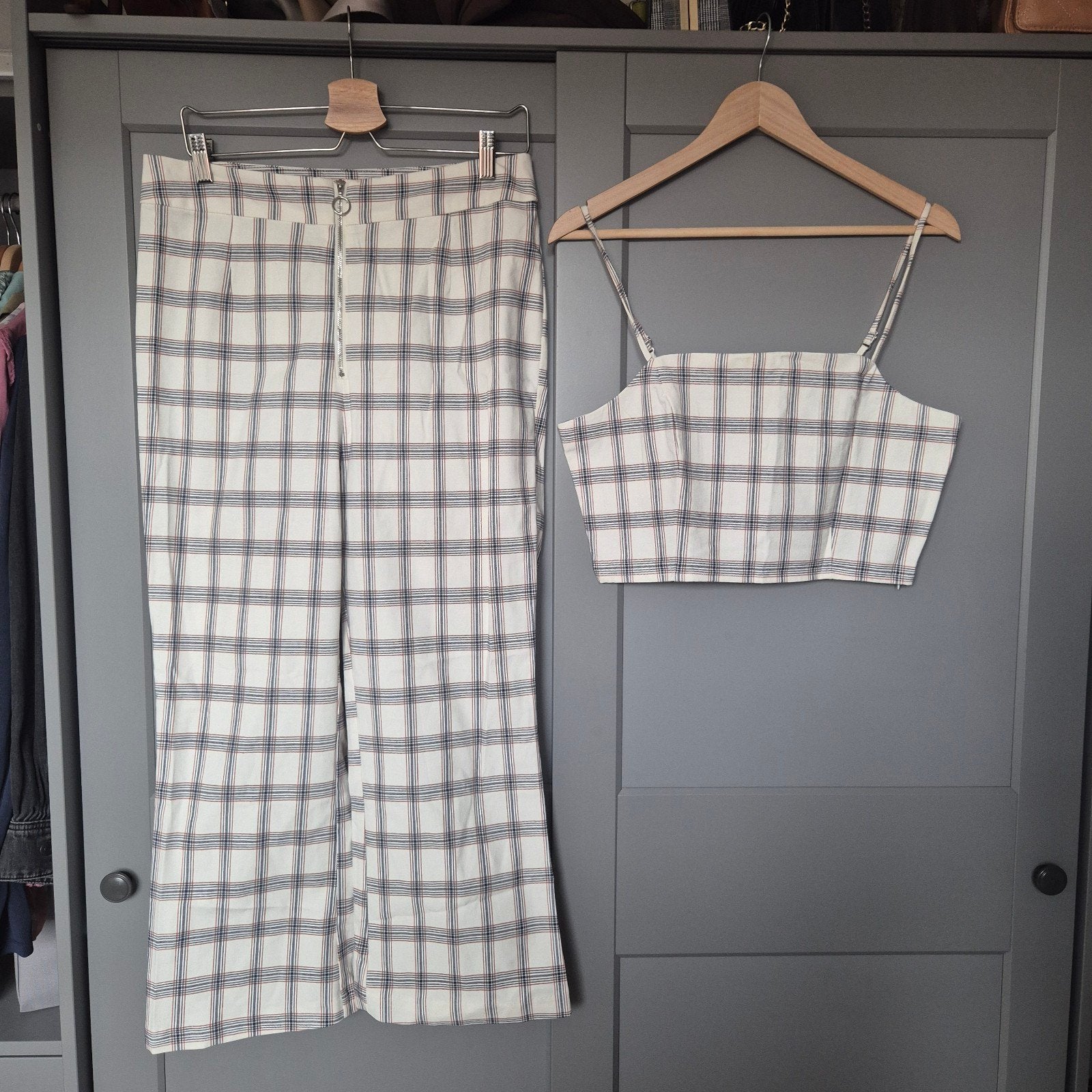 Forever 21 geruite co-ord set maat XL, Kleding | Dames, Wit, Maat 46/48 (XL) of groter, Nieuw, Ophalen of Verzenden