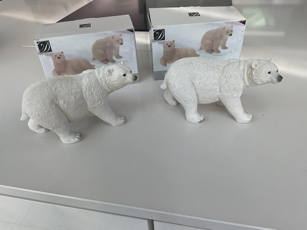 2 mooie ijsberen samen in 1 koop of per stuk, Verzamelen, Beelden en Beeldjes, Ophalen, Zo goed als nieuw, Dier
