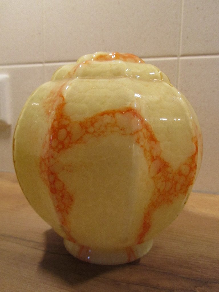Bolletje plafondlamp kapje ganglamp, Ophalen of Verzenden, Geel, Overige typen